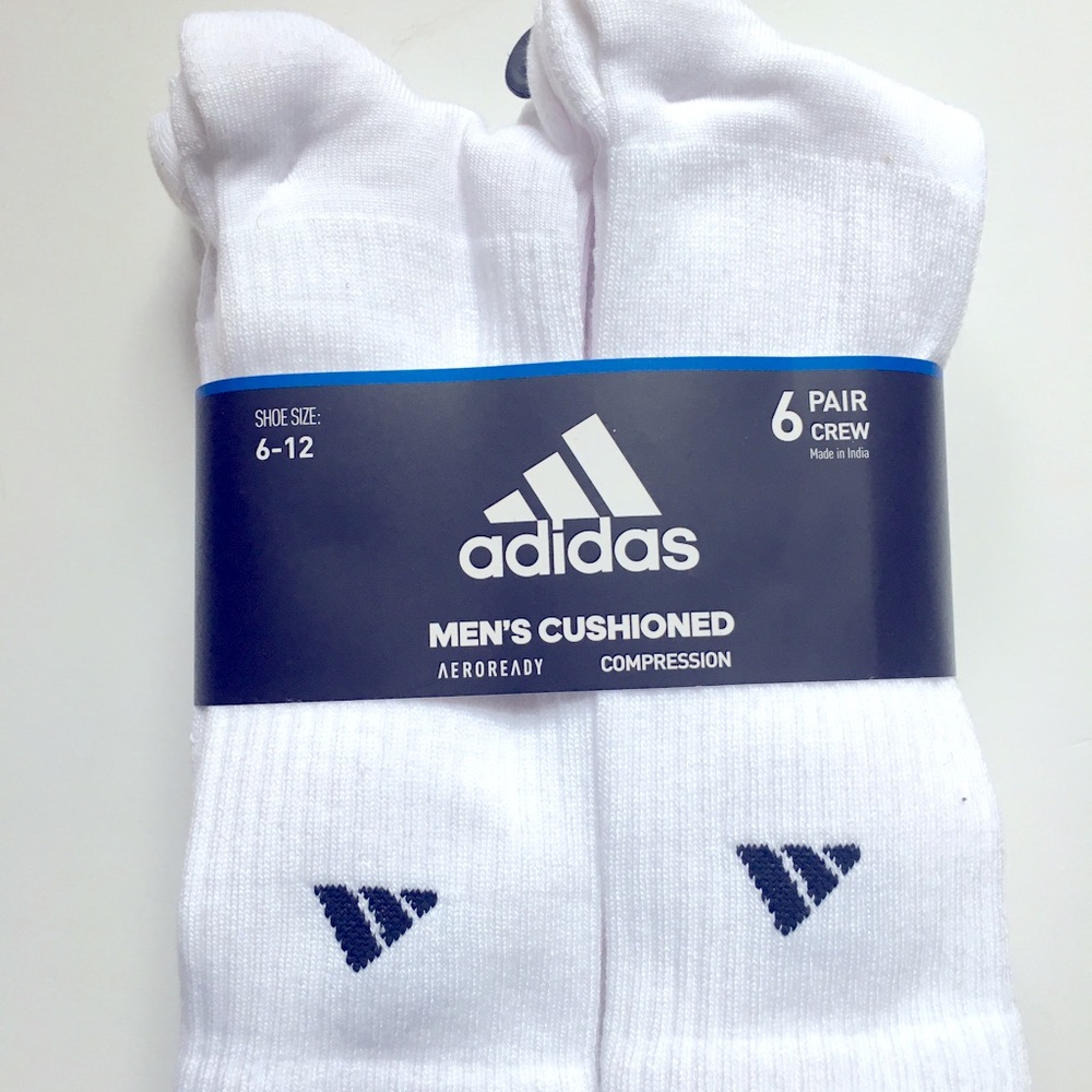 Adidas men’s cushioned aeroready compression socks